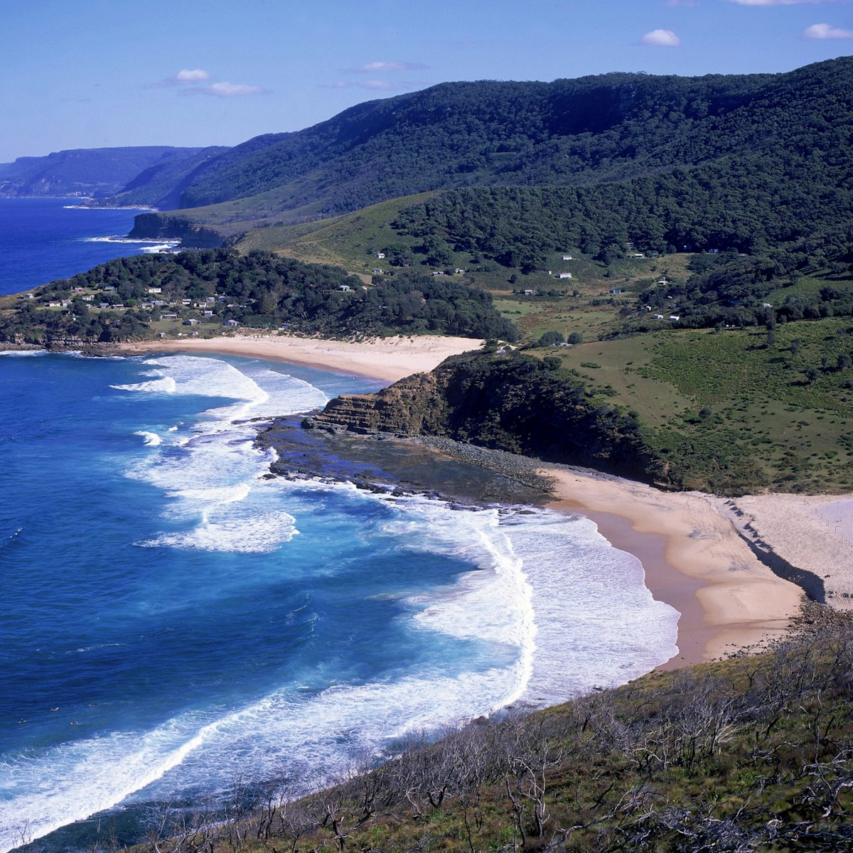 coastal view with era beach, royal national park, nsw