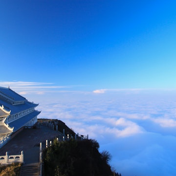On the Golden Summit of Emei Shan