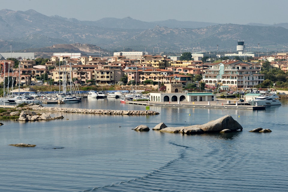 The port of Olbia, Sardinia