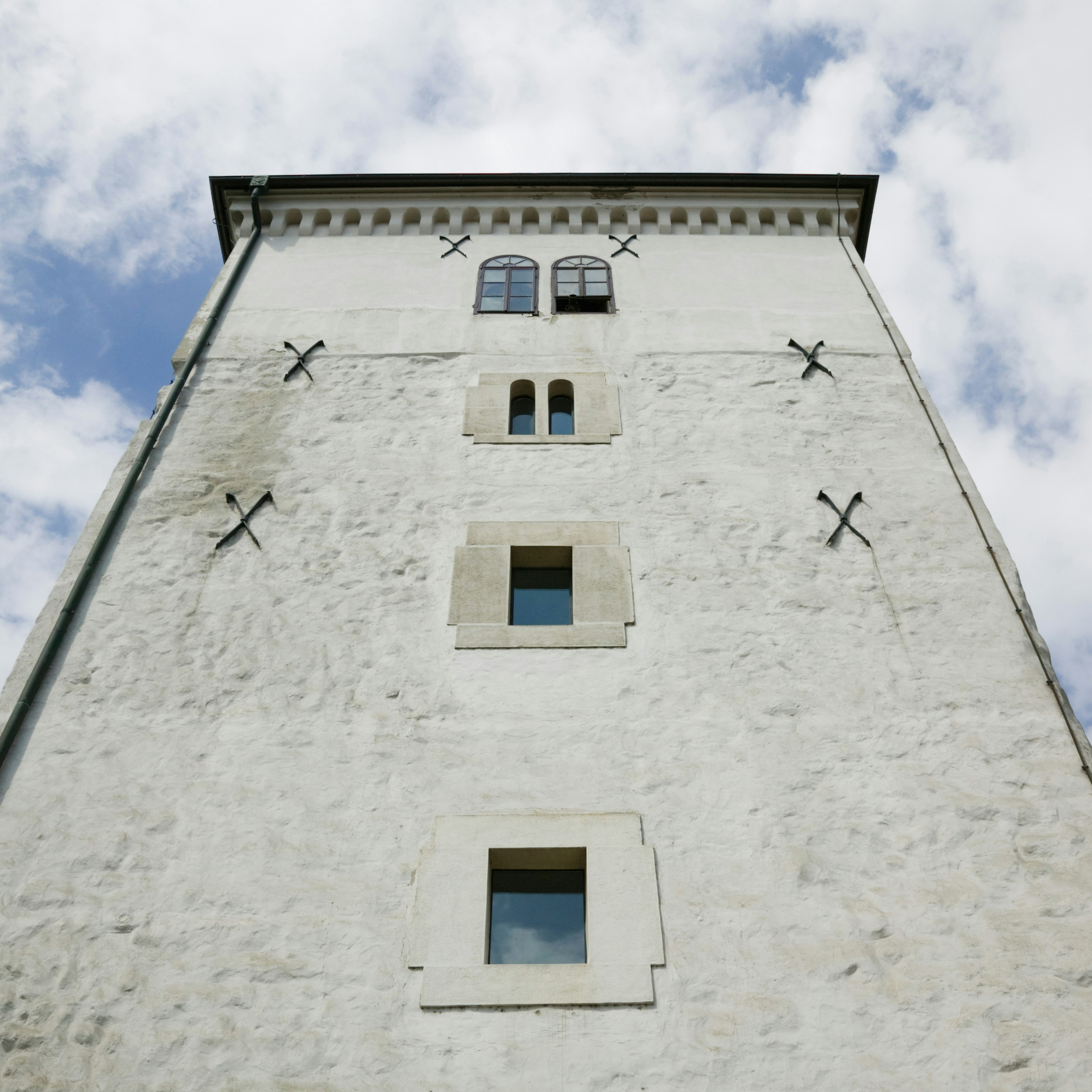 Low angle view of a tower, Lotrscak Tower, Zagreb, Croatia