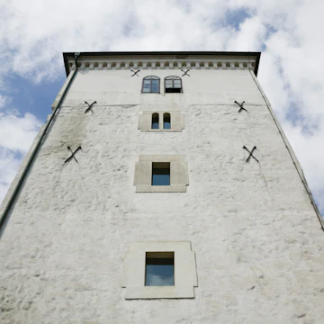 Low angle view of a tower, Lotrscak Tower, Zagreb, Croatia