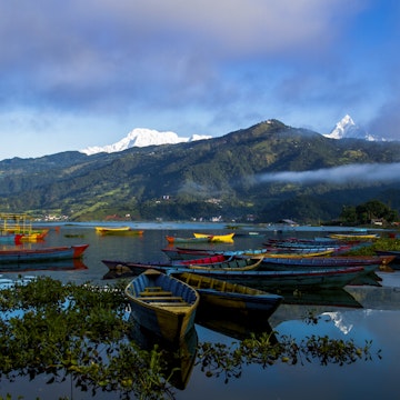 A virtual sailing over the cast of Himalayas in Phewa Lake. Celebrate all colors of life in volatility.