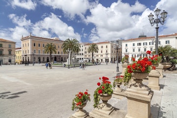 Italy, Sardinia, Sassari, Piazza Italia