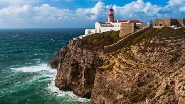 Cape St. Vincent (Cabo de São Vicente), next to the Sagres Point, on the so-called Costa Vicentina, is a headland in the municipality of Sagres, in the Algarve, southern Portugal.