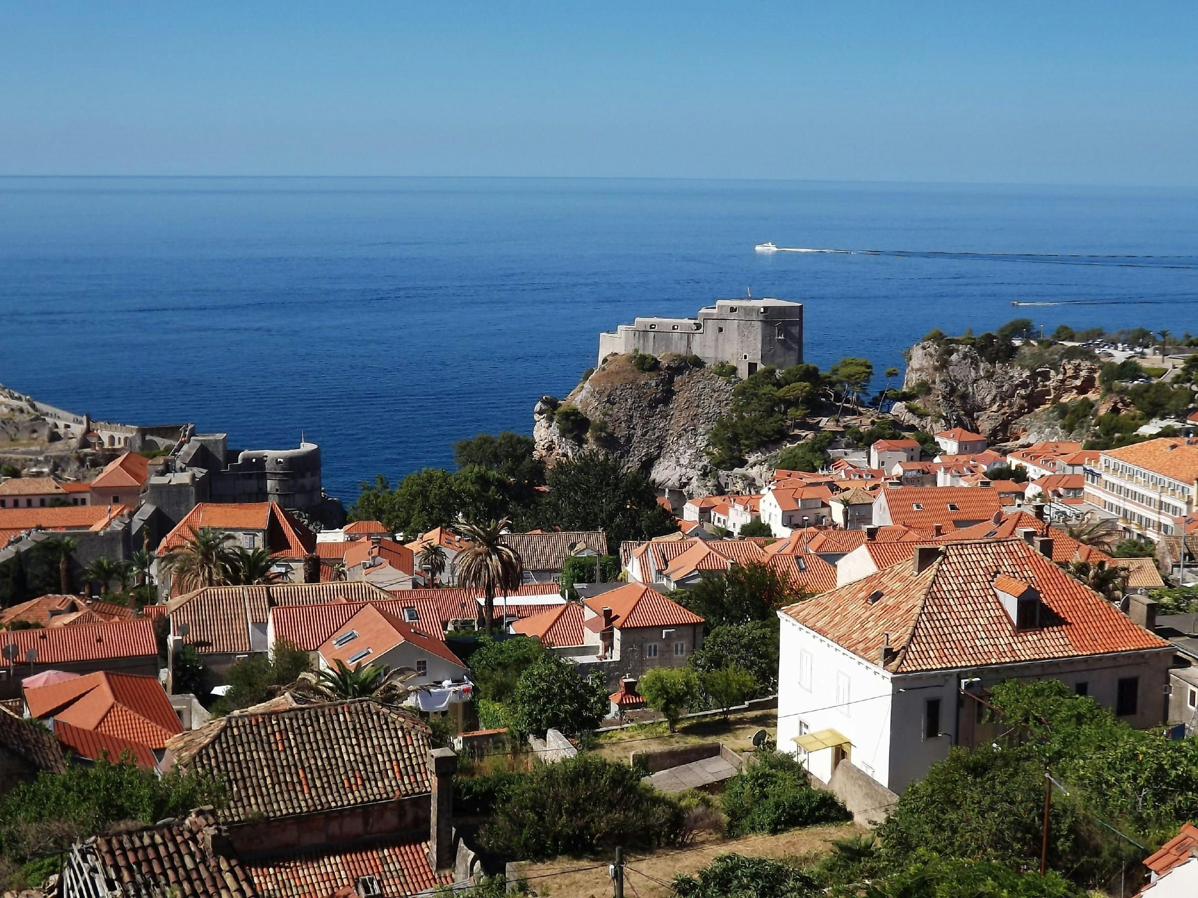 Fort Lawrence stands independent of the old town walls