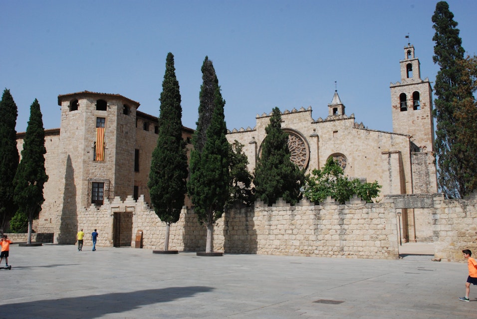 Main square in Sant Cugat del Vallès