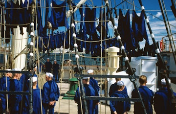 Crew on board the Danmark, Aalborg Marine Museum - Aalborg, Jutland
