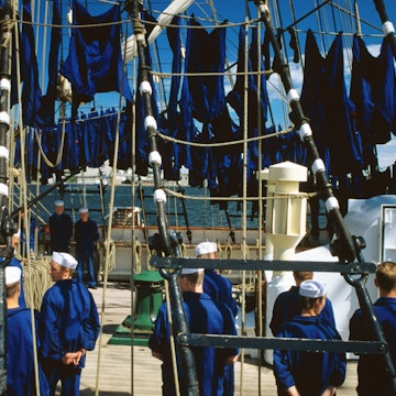 Crew on board the Danmark, Aalborg Marine Museum - Aalborg, Jutland