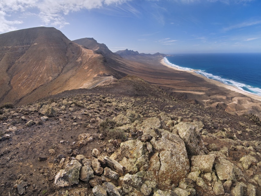 Mountains around Cofete Beach, Jandia Nature Reserve, Mirador Los Canarios, Fuerteventura, Canary Islands