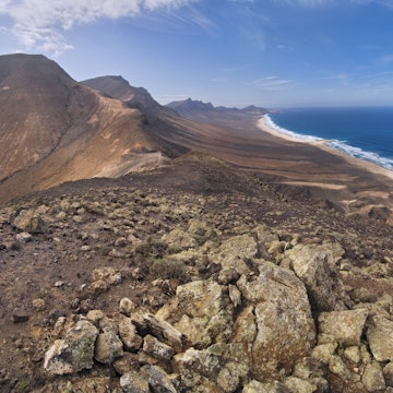 Mountains around Cofete Beach, Jandia Nature Reserve, Mirador Los Canarios, Fuerteventura, Canary Islands