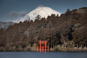 Mt. Fuji from Lake Ashino