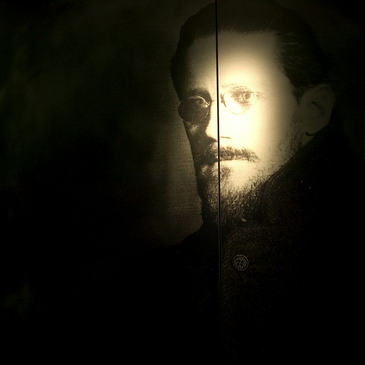 Image of the author at James Joyce Museum.