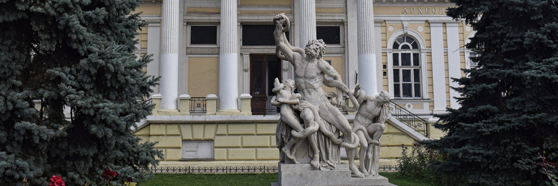 The neoclassical edifice of Odesa's Archaeology Museum