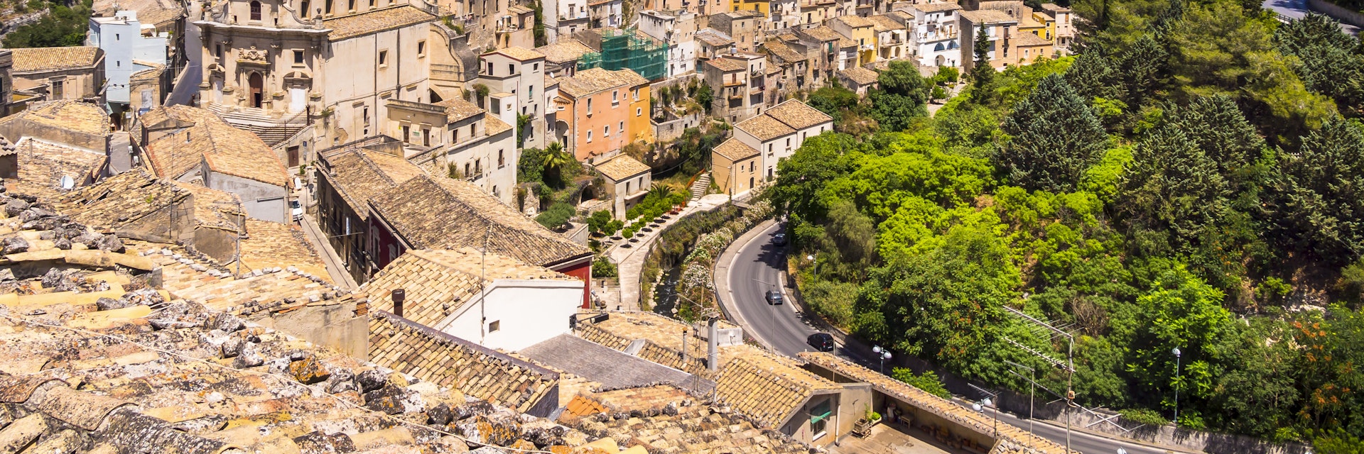 Italy, Sicily, Val di Noto, view over Ragusa Ibla