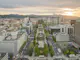 Cityscape of Sapporo at odori Park, Japan