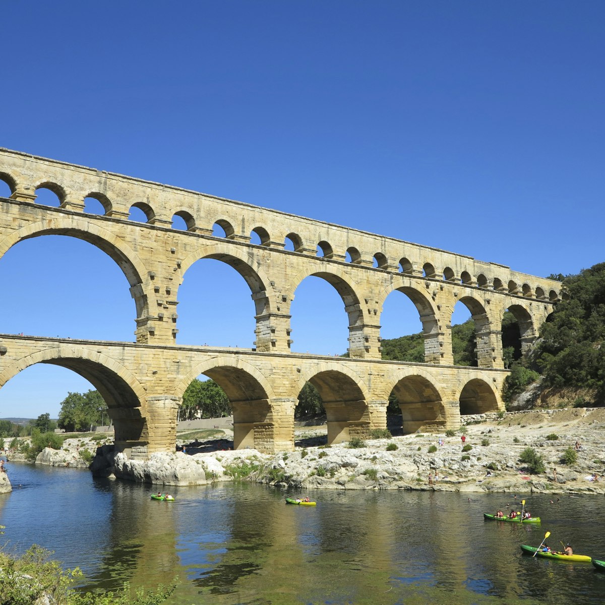 Pont du Gard roman bridge, France