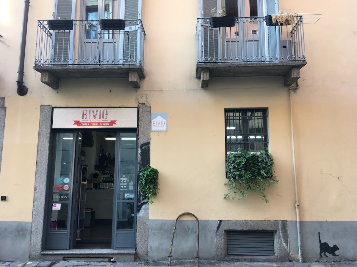 Exterior of vintage shop Bivio