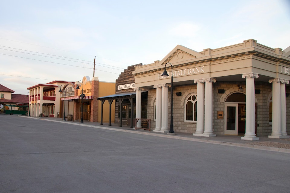 Boomtown 1905 at Springs Preserve features historical recreations of early Las Vegas buildings.