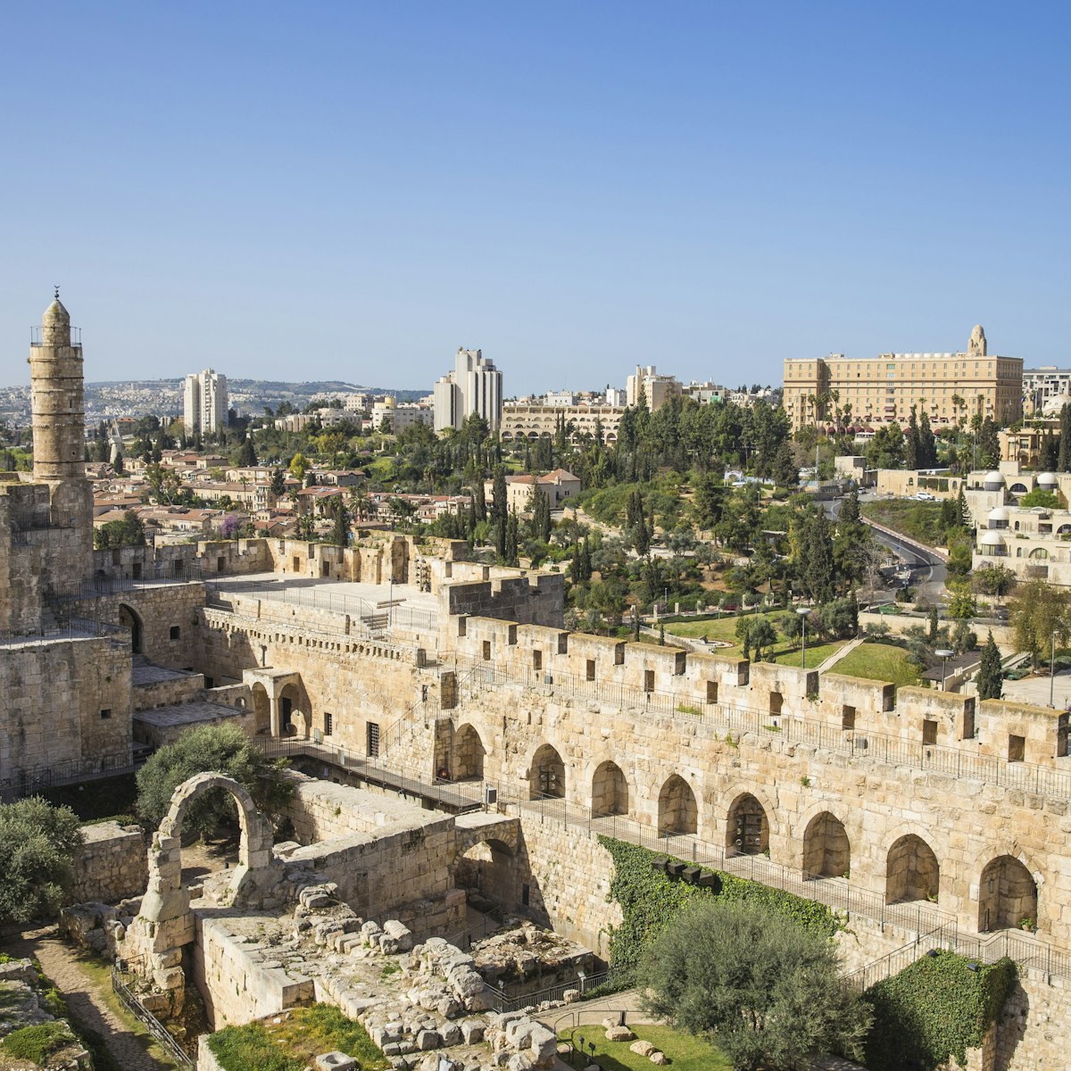 Israel, Jerusalem, Old Town, The Tower of David also known as the Jerusalem Citadel