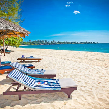 Beautiful tropical Sokha beach in Sihanoukville, Cambodia .; Shutterstock ID 181978181; Your name (First / Last): Josh Vogel; GL account no.: 56530; Netsuite department name: Online Design; Full Product or Project name including edition: Digital Content/Sights