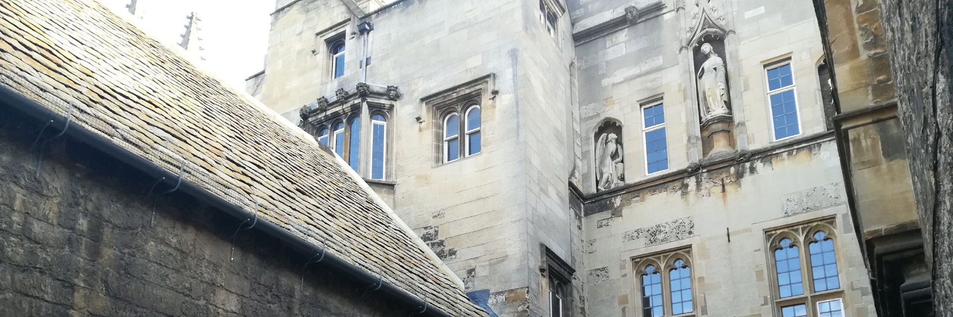 Outside the New College chapel