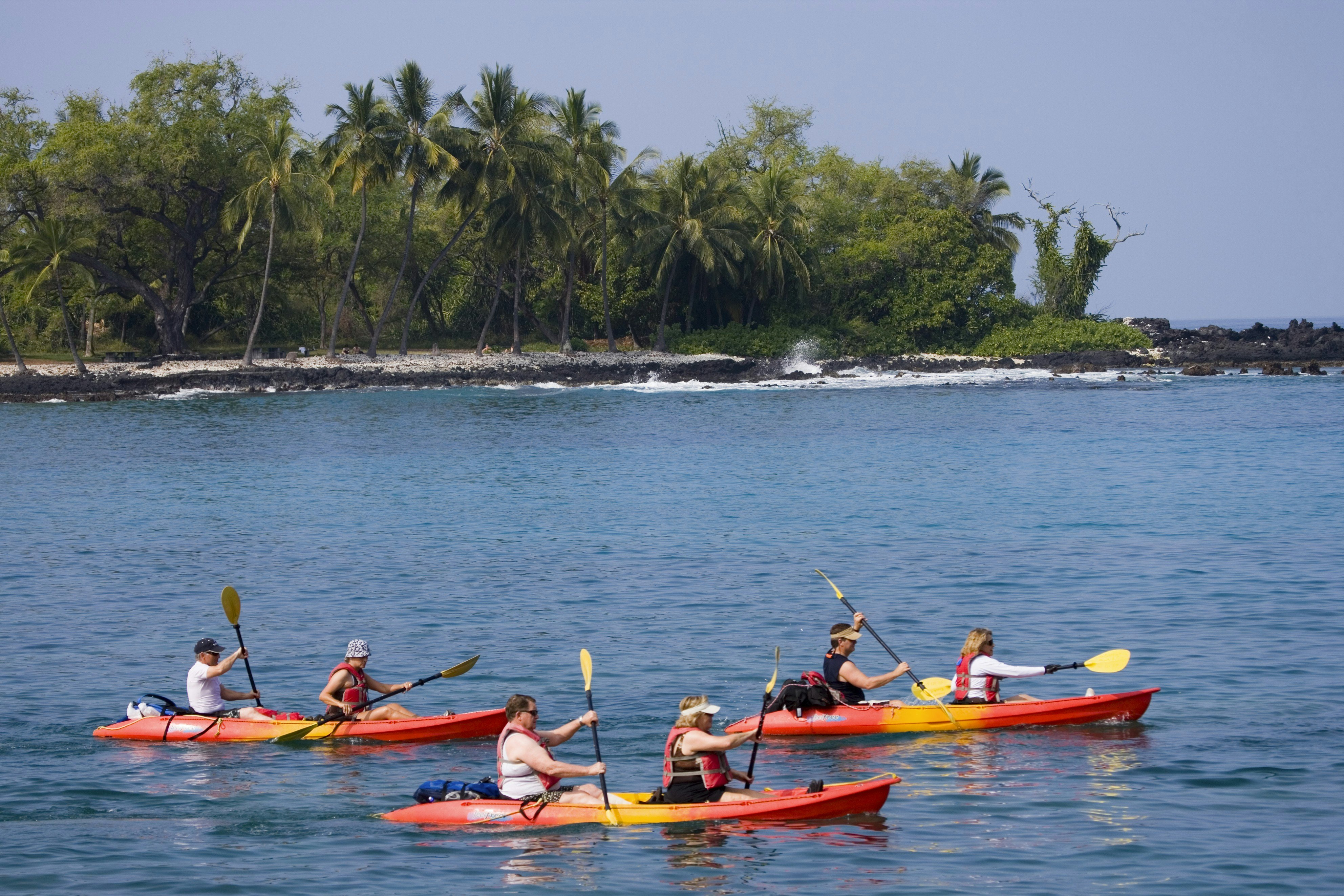 Kayaking on Kealakekua Bay, South Kona.