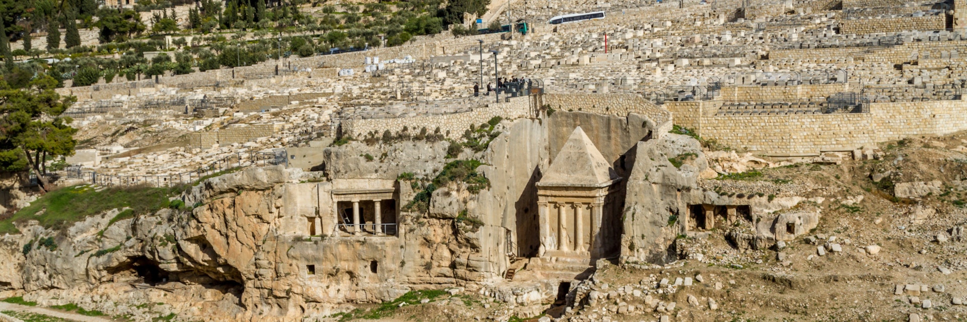 Kidron Valley or Kings Valley, Tomb of Zechariah near the Old City of Jerusalem; Shutterstock ID 390916243; Your name (First / Last): Lauren Keith; GL account no.: 65050; Netsuite department name: Online Editorial; Full Product or Project name including edition: Israel Update 2017