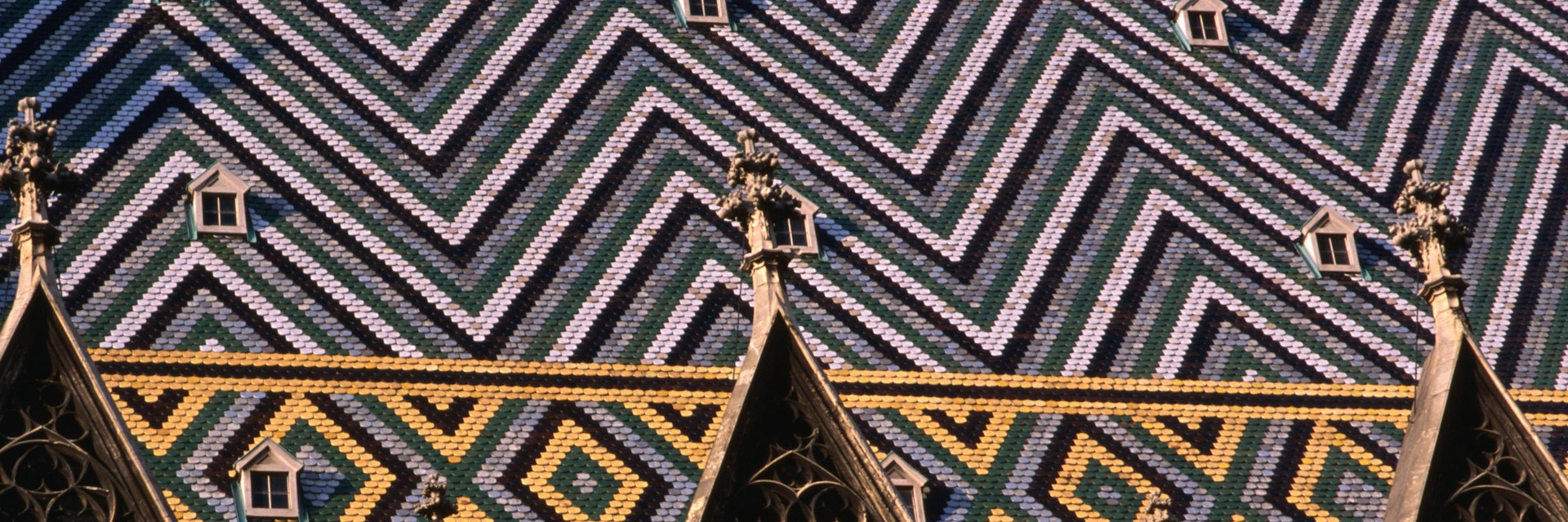 Detail of Stephansdom Cathedral roof.
