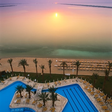Sunset over the Dead Sea