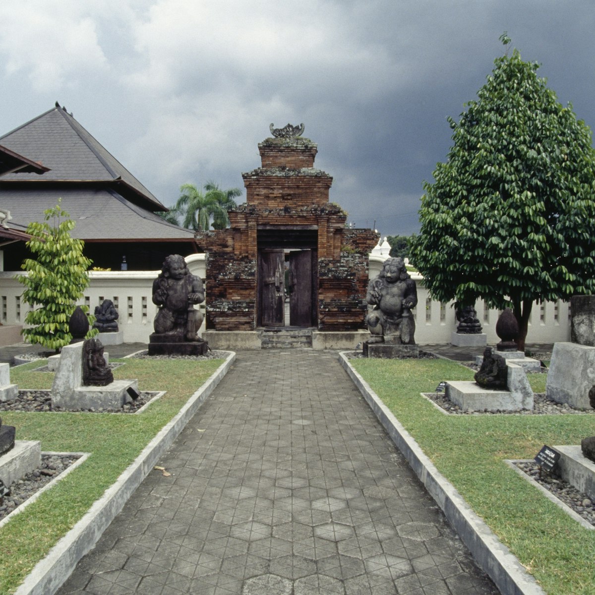 Entrance to Sonobudoyo Museum, Yogyakarta, Java, Indonesia