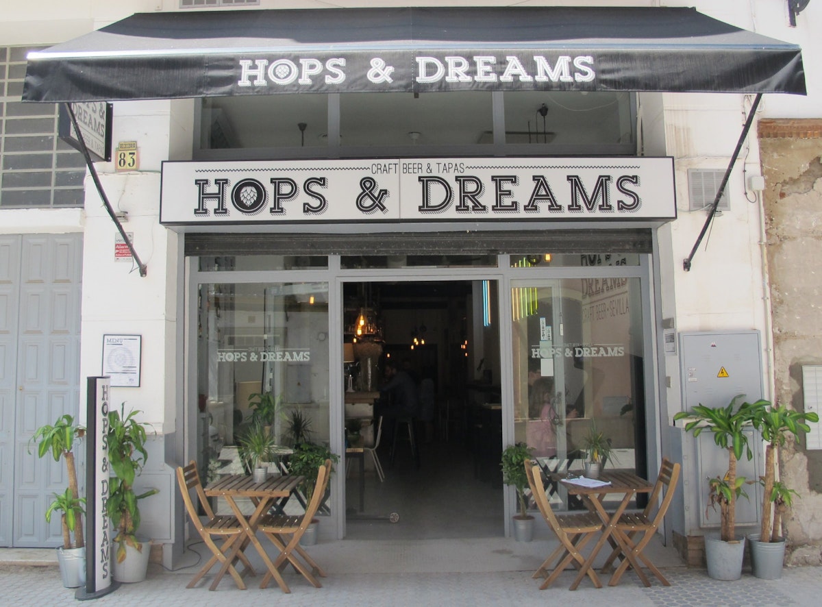 Hops & Dreams craft beer and tapas bar.