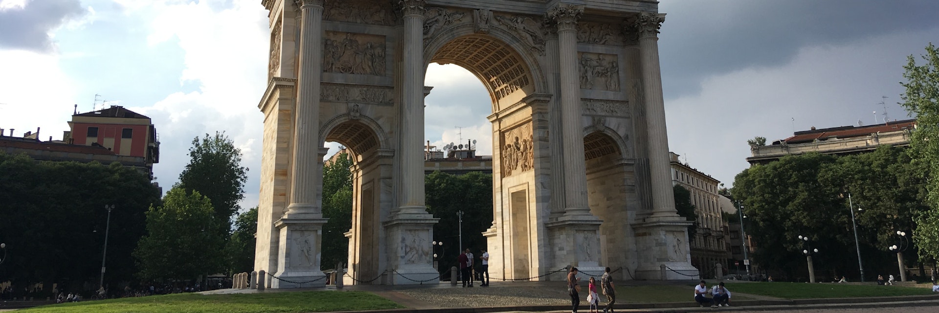 View of Arco della Pace
