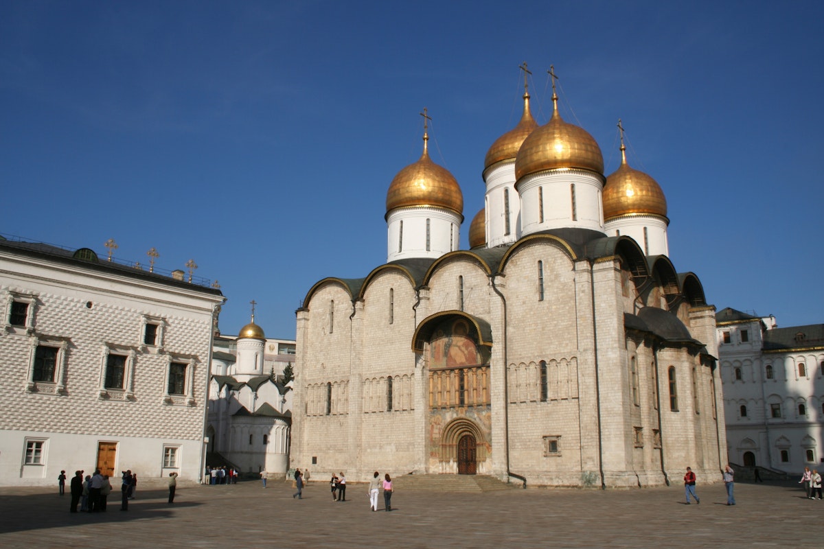 Exterior of Assumption Cathedral, Kremlin.