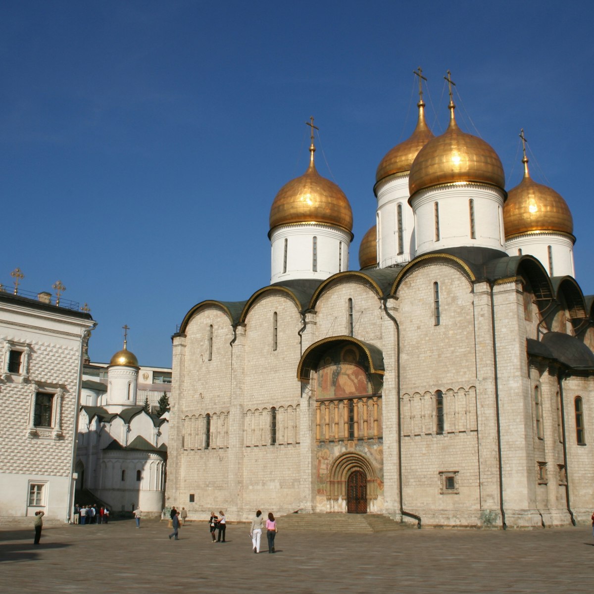 Exterior of Assumption Cathedral, Kremlin.