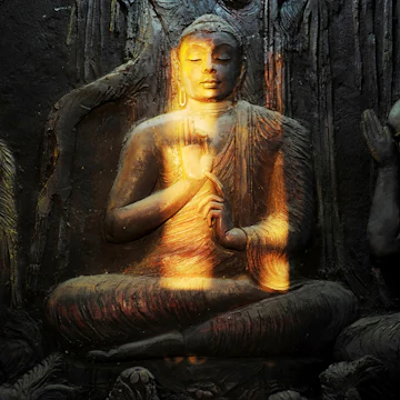 Buddhist mural in old temple. Kandy, Sri Lanka; Shutterstock ID 383777581; Your name (First / Last): Josh Vogel; GL account no.: 56530; Netsuite department name: Online Design; Full Product or Project name including edition: Digital Content/Sights