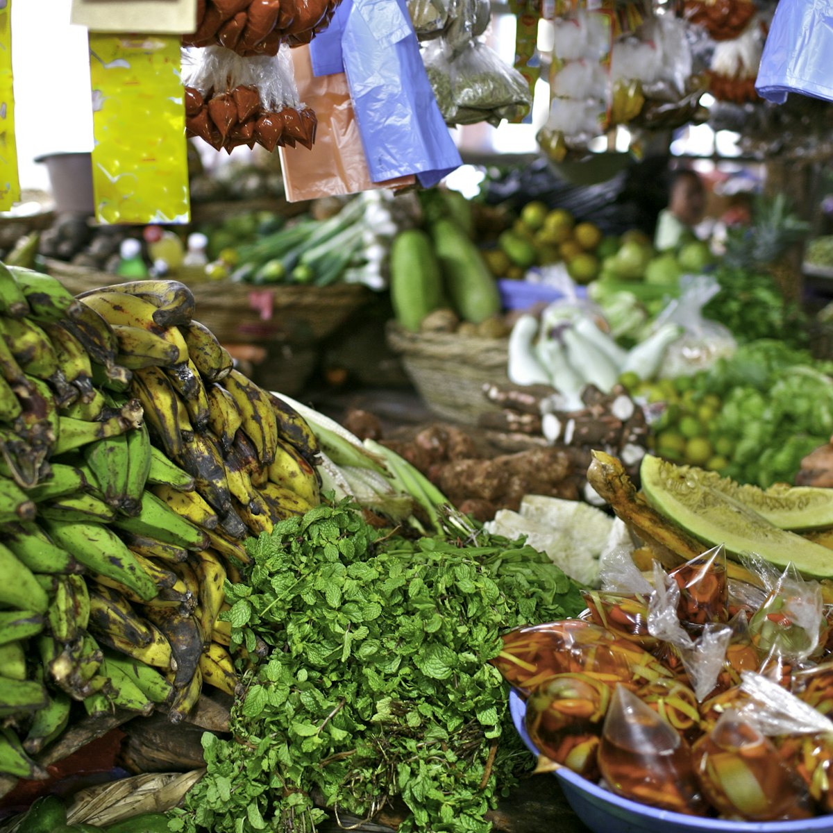 Fresh vegetables at market
