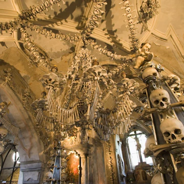 Czech Republic - Central Bohemia - Kutna Hora. Sedlec Cemetery near Kutna Hora.