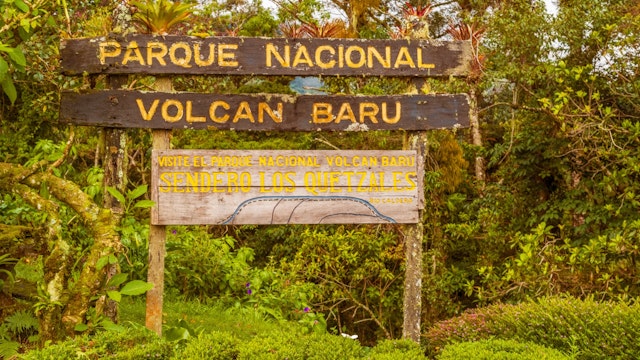 Sign into Volcan Baru National PArk inear Boquete in Panama; Shutterstock ID 376215550; Your name (First / Last): Alicia Johnson; GL account no.: 65050; Netsuite department name: Online Editorial ; Full Product or Project name including edition: Panama