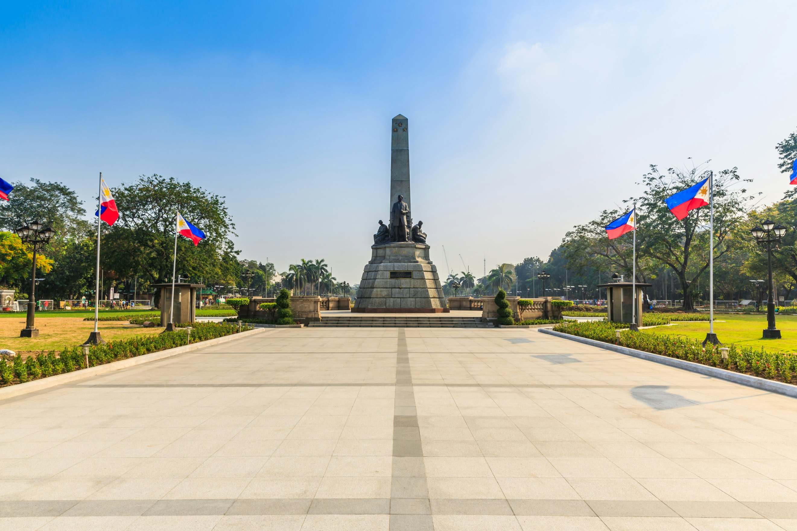 MANILA - FEB 14: Jose Rizal Monument on 14 Feb, 14 in Manila. The monument dedicated for Jose Rezal, he is widely considered the greatest national hero of the Philippines.; Shutterstock ID 181608902; Your name (First / Last): Josh Vogel; GL account no.: 56530; Netsuite department name: Online Design; Full Product or Project name including edition: Digital Content/Sights