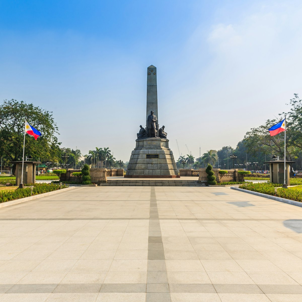 MANILA - FEB 14: Jose Rizal Monument on 14 Feb, 14 in Manila. The monument dedicated for Jose Rezal, he is widely considered the greatest national hero of the Philippines.; Shutterstock ID 181608902; Your name (First / Last): Josh Vogel; GL account no.: 56530; Netsuite department name: Online Design; Full Product or Project name including edition: Digital Content/Sights