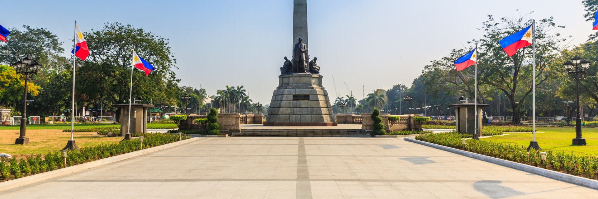 MANILA - FEB 14: Jose Rizal Monument on 14 Feb, 14 in Manila. The monument dedicated for Jose Rezal, he is widely considered the greatest national hero of the Philippines.; Shutterstock ID 181608902; Your name (First / Last): Josh Vogel; GL account no.: 56530; Netsuite department name: Online Design; Full Product or Project name including edition: Digital Content/Sights