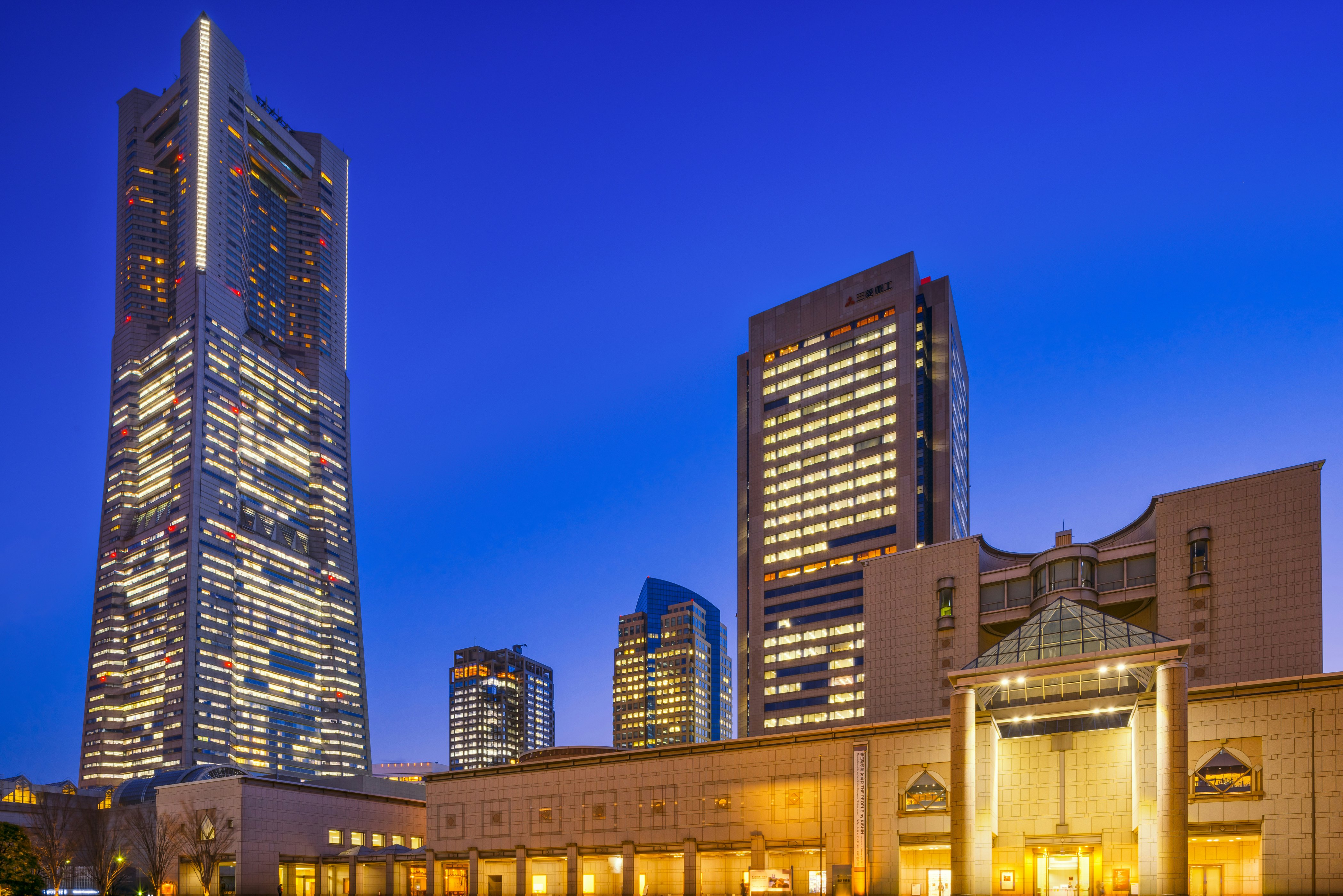 2017.02.17 Yokohama Japan.Yokohama Museum of Art and Minatomirai Night View; Shutterstock ID 581974339; Your name (First / Last): Laura Crawford; GL account no.: 65050; Netsuite department name: Online Editorial; Full Product or Project name including edition: BiA: Takayama, south of Tokyo POI images for online