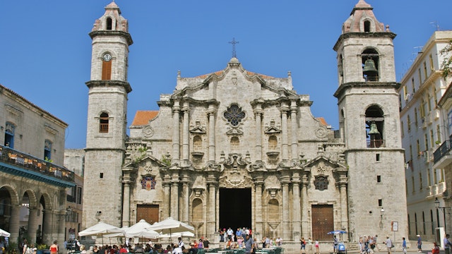 Catedral de San Cristobal de la Habana in Plaza de la Catedral.