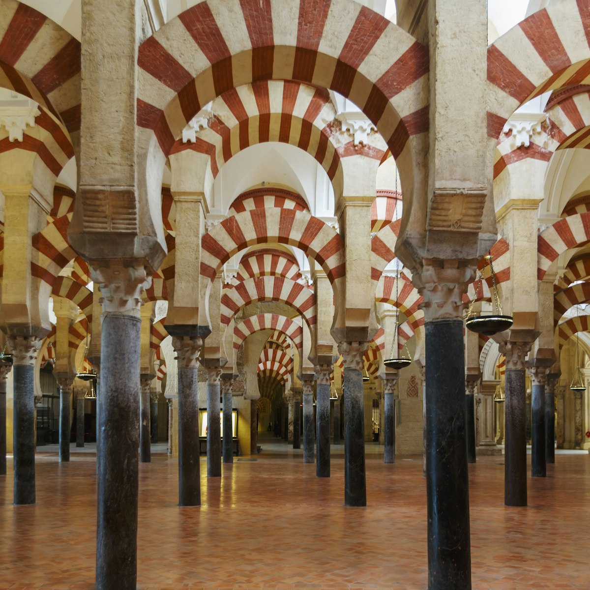 Cordoba, Spain. Interior of the mosque.