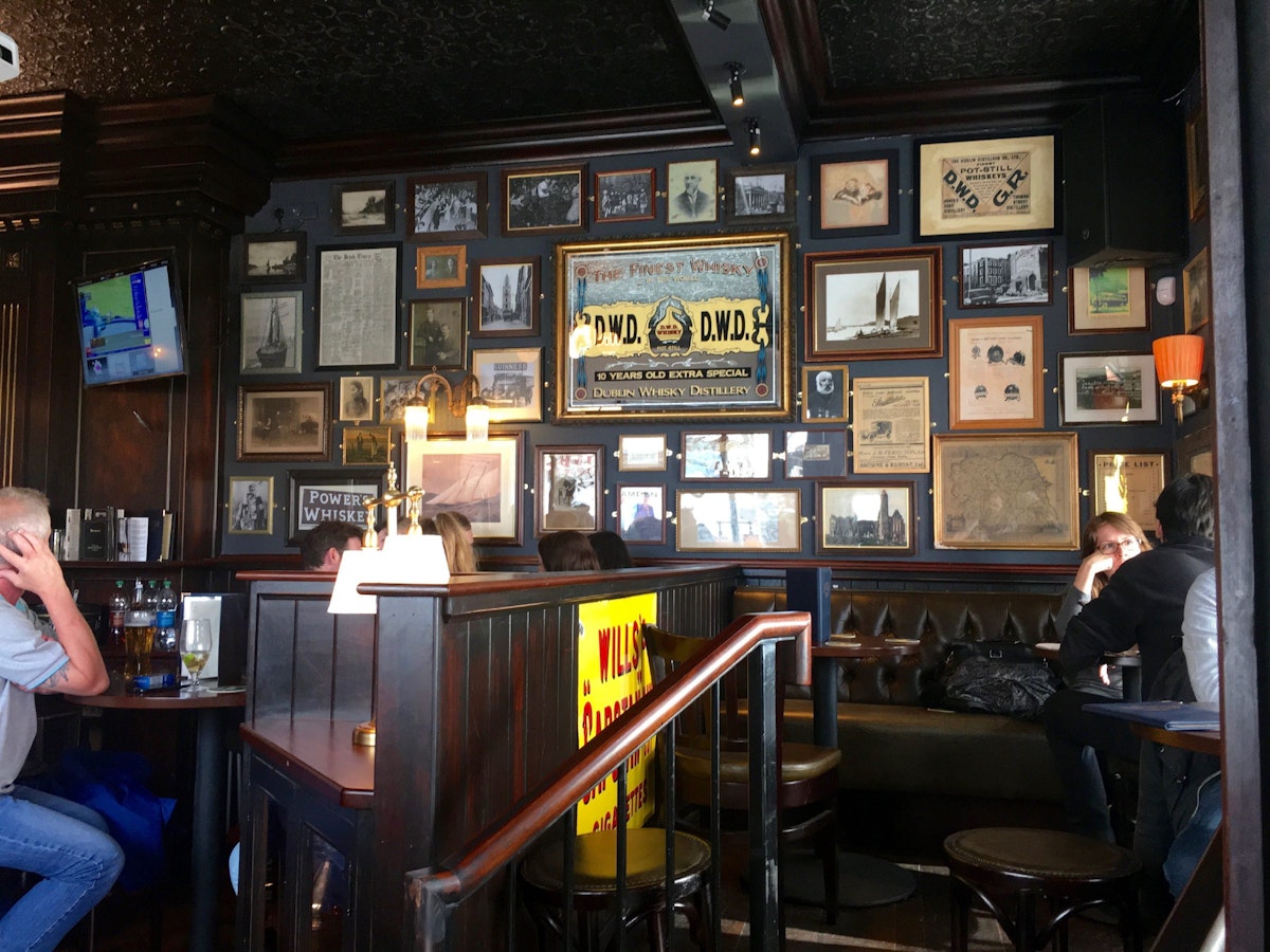The inside of Devitt's pub