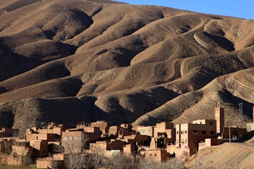 Local village at foothill of High Atlas, Dades Valley, Morocco.