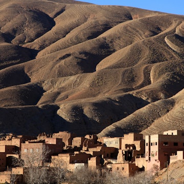 Local village at foothill of High Atlas, Dades Valley, Morocco.