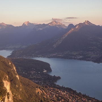 After a good walk up to the Mont Veyrier, you're rewarded by this astonishing view! Even better at sunset or by night :)