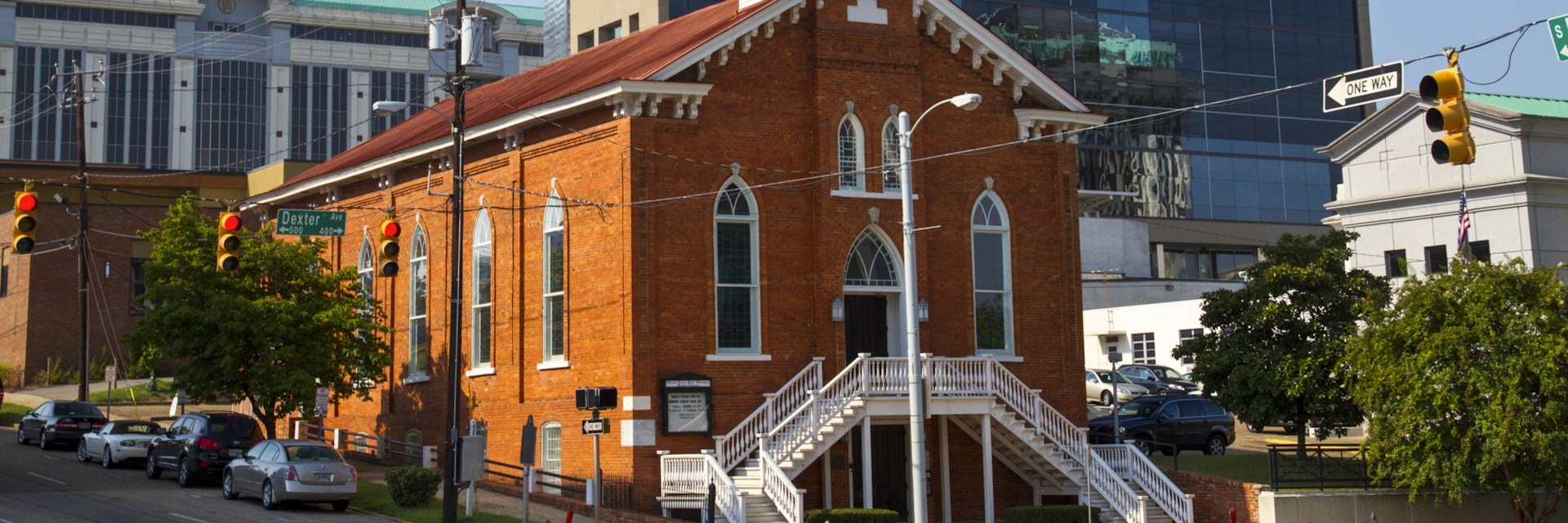 The Dexter avenue King Memorial Baptist church, where Martin Luther King Jr. worked, Montgomery, AL, USA