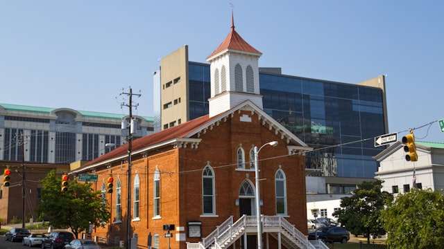 The Dexter avenue King Memorial Baptist church, where Martin Luther King Jr. worked, Montgomery, AL, USA